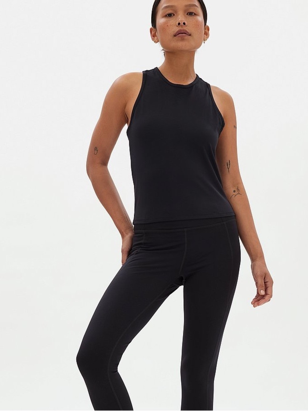Girlfriend Collective Reset Training Tank Top Black Size Medium